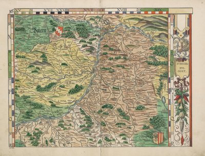 Philipp Apian - Bavarian Maps of 1568 (Plate 16) by Philipp Apian